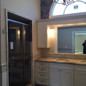 Master bathroom before & after