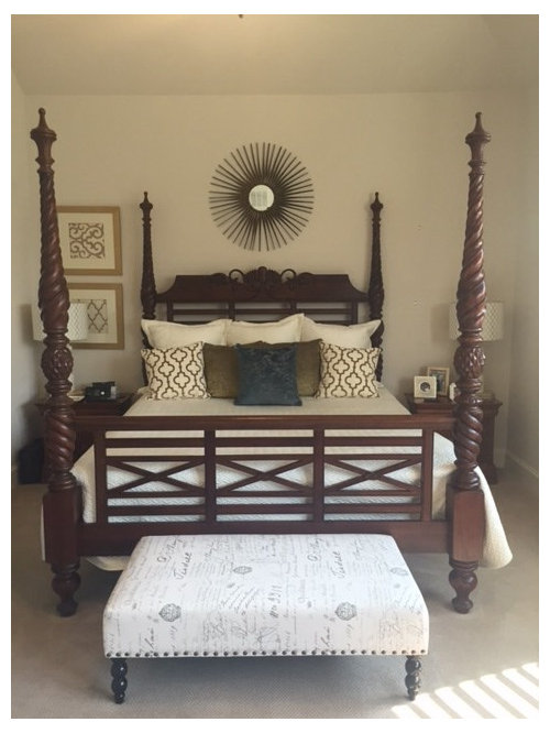 What do you for nightstands or tables beside bed?