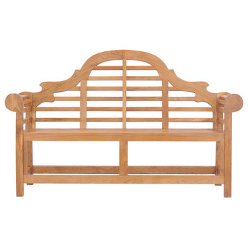 Teak Wood Lutyens Outdoor Patio Double Bench made from Solid A-Grade Teak Wood