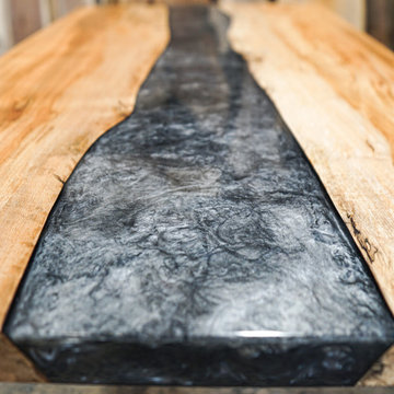 Custom Epoxy Resin River Tables