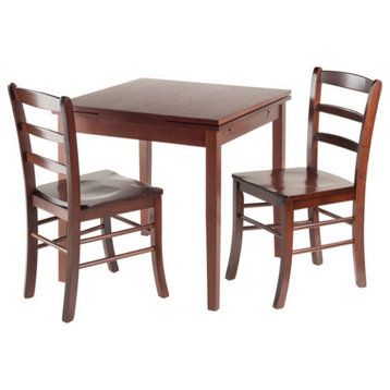 Pulman 3-Piece Set Extension Table 2 Ladder Back Chairs