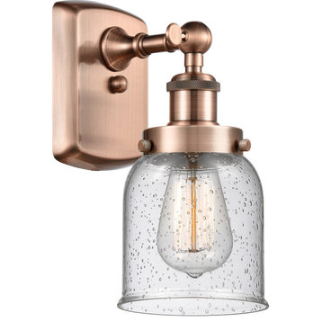 Ballston Small Bell 1 Light Wall Sconce in Antique Copper