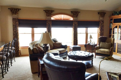 Inspiration for a timeless living room remodel in Other