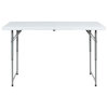 Flash Furniture Kathryn 24x47.5 White Bi-Fold Table RB-2448ADJ-2-GG