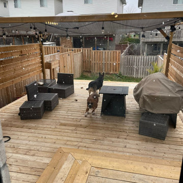 Pressure Treated Cedar Deck Build Ontario