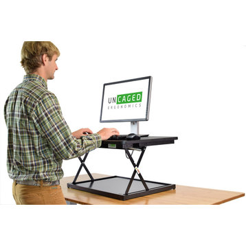 CHANGEdesk Mini adjustable height standing desk conversion, Black