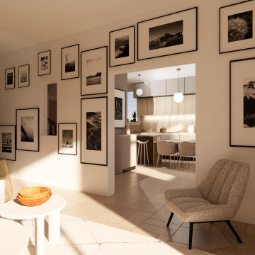 GELIN | 50M²- Rénovation rez-de-chaussée, entrée, cuisine, salon, salle à manger