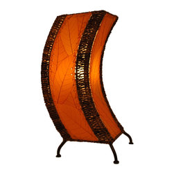 Eangee Home Designs C Shape Table Lamp | Orange - Table Lamps