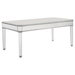 Elegant Decor - Chamberlan Rectangle Dining Table - The Chamberlan collection is a modern and sleek decor family.  Every versatile item in this collection will add a soft contemporary feeling to any place in your home.