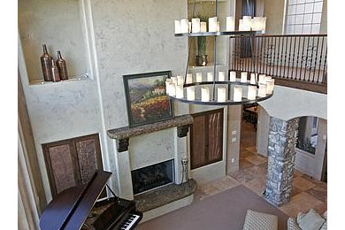Example of a trendy home design design in Salt Lake City