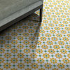 8"x8" Ahfir Handmade Cement Tile, Yellow/Green, Set of 12