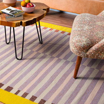 Anzoom Hand Woven Woollen Dhurrie - Luxury Handmade Rug