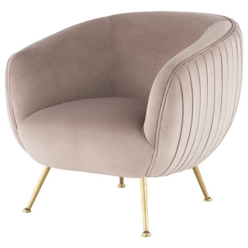 Sofia Blush Fabric Occasional Chair, HGDH130