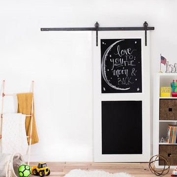 Artisan Hardware Chalkboard 2-Panel Sliding Barn Door