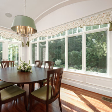 Softening the Sunroom with Custom Window Treatments