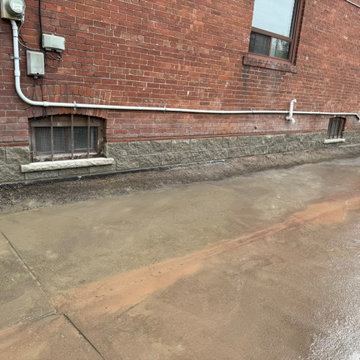 Brick Masonry Repair New Split Face Concrete Block Replacement