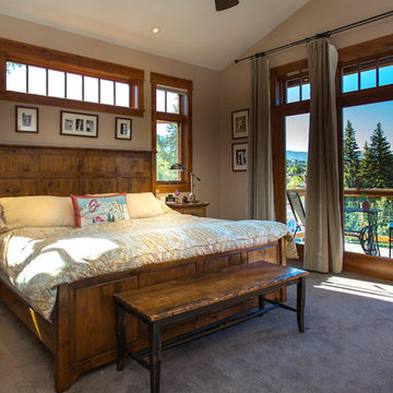 Master bedroom with walk-out balcony