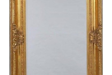 Rococo Antique Gold Bevelled Mirror