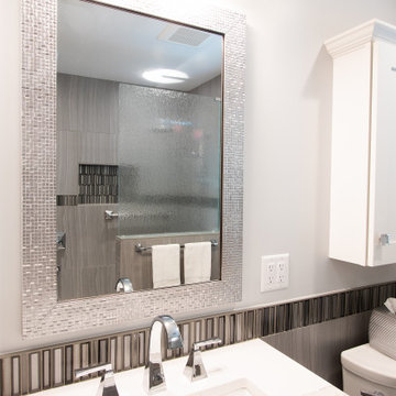 Bedroom Vanity Remodeled With Extra Closet Space, Standing Shower & Sink