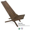 GloDea Foldable Outdoor Lounge Chair X45, Espresso Brown, By Ignacio Santos