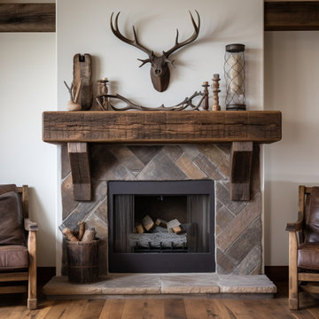 Gorgeous Fireplace Mantels with Wooden Corbels