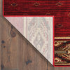 Wilder Southwest Lodge Red/Gold Area Rug, 1'10"x3'