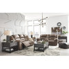 Signature Design by Ashley Stoneland Reclining Loveseat with Console in Fossil
