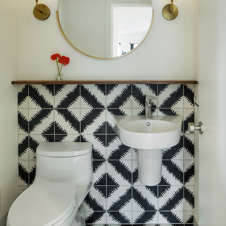 75 Mid-Century Modern Powder Room - August, 2026