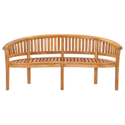 Transitional Outdoor Benches by Chic Teak