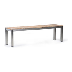 Wintons Teak Tandem SS Backless Bench - Outdoor Benches