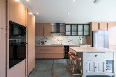 Design ideas for a contemporary kitchen in London.