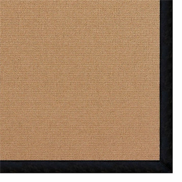 Linon Empire Machine Tufted Wool 2'6"x8' Rug in Cork Brown and Black Leather