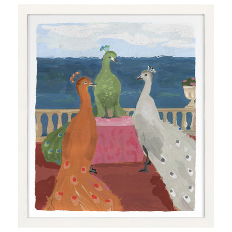 Brighton Fine Art Print, White, 24"x21"