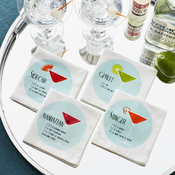 COCKTAIL RECIPE NAPKINS - NEW - Napkins