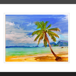 Fine Art Prints-Single Swaying Palm - Fine Art Prints