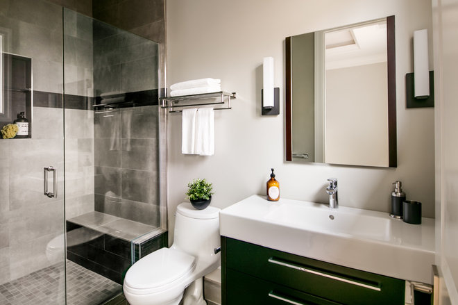加州公司设计理论室内设计的当代浴室