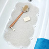 Cloud Bath Mat with Microban, White