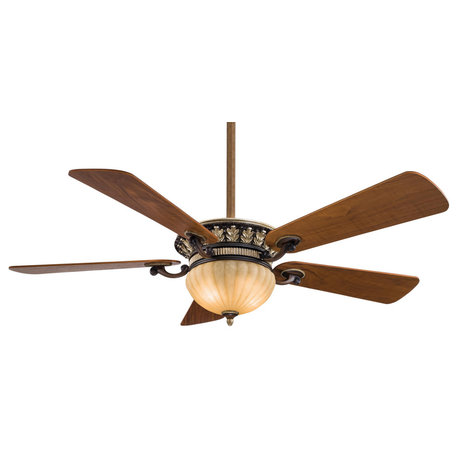 Volterra I Led 52" Ceiling Fan, Belcaro Walnut