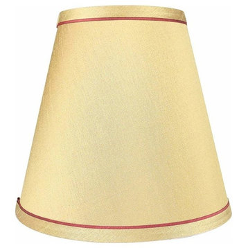 Faux Silk Empire Lamp Shade 5x9x8.5", Gold