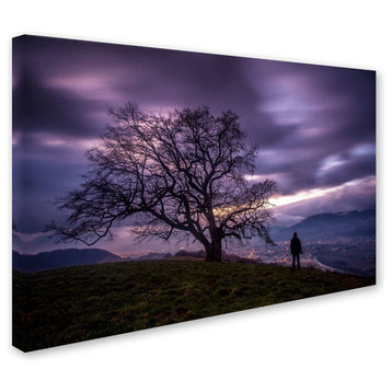 'The Tree of Love Grenoble' Canvas Art by Mathieu Rivrin