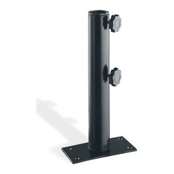 Julep Lane - Market Umbrella Table Clamp, Black Powder Coated Aluminum - Outdoor Umbrella Accessories