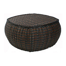 Ebel Dreux 43" Square Chat Table - Outdoor Coffee Tables