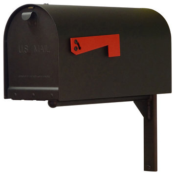 Titan Steel Curbside Mailbox With Ashley Front Single Mailbox Mounting Bracket
