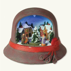 Ladies Cloche Hat Christmas Music Box - Holiday Accents And Figurines