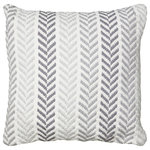 LR Home - Grayscale Chevron Throw Pillow, 18x18 - Designed to thrill, our pillow collection will add intricate mastery and eye pleasing designs to any room. This particular addition dwells perfectly on a comfy couch, bed, or bench with a multicolored approach to the chevron trend adding a subtle enhancement of the design. Prop yourself up in style or just use for eye pleasing interior design. Handcrafted with the customer in mind, there is no compromise of comfort and style with the pillow line we create without overwhelming a space.