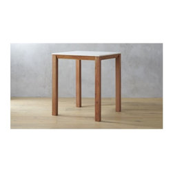 palate marble 36" high counter table | CB2 - Dining Tables