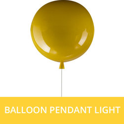 Memory Balloon Pendant Light by Brokis Boris Klimek Yellow - Pendant Lighting