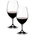 Riedel - Riedel Ouverture Magnum Glass - Set of 2 - This new shape was developed to narrow the gap between the Ouverture red wine glass and the bigger shapes in the Vinum series. The generous size of the bowl helps to release the wine's aromas, and is appropriate for all the classic red grape varieties. On the palate, the glass is designed to emphasize fruit and balance tannins.