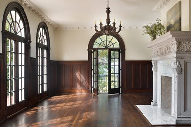 Inspiration for a timeless family room remodel in Atlanta