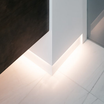 Detail of Indirect Lighting and Reflection onto Marble Floor